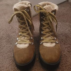 Steve Madden Sherpa Ankle Boots